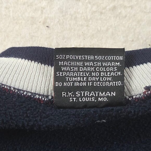 Harley-Davidson Original American Riders Sweatshirt XXL Navy Maroon 90s Style R. - Picture 8 of 9